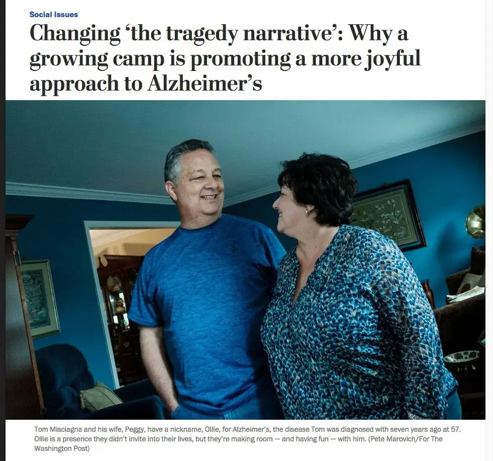 Washington Post Read: Promoting a Joyful Approach to Alzheimer’s
