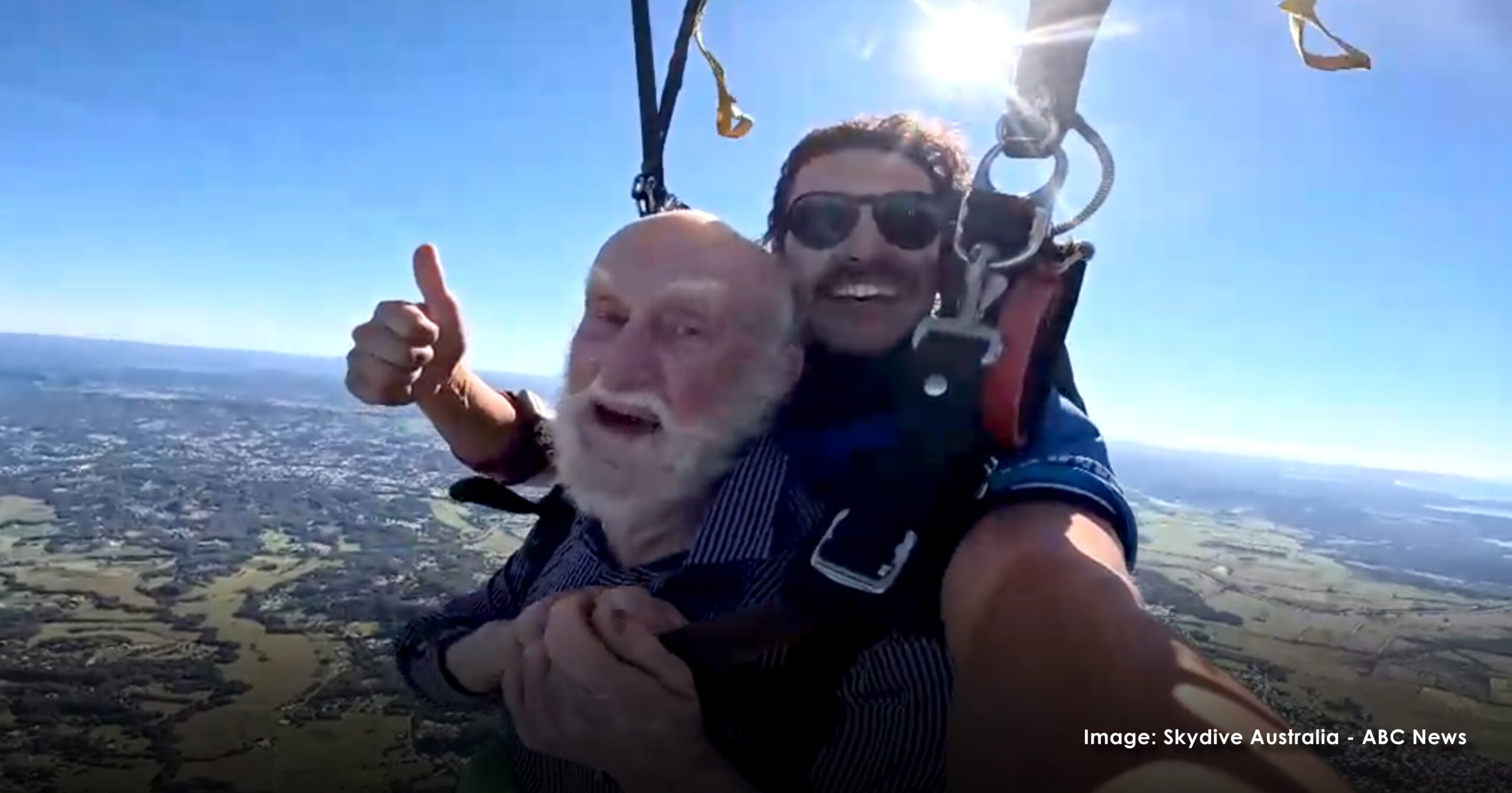 This 89 Year Old Went Skydiving for his Birthday
